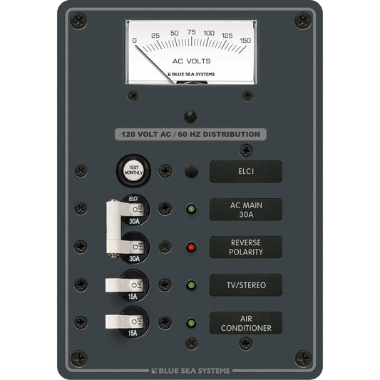 Blue Sea 8102 ELCI GFCI Panel AC 2 Position - Boat Gear USA