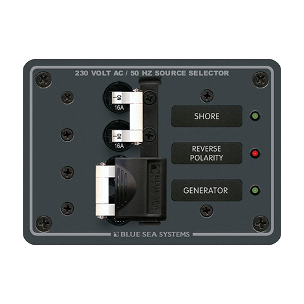 Blue Sea 8132 AC Toggle Source Selector (230V) - 2 Sources - Boat Gear USA