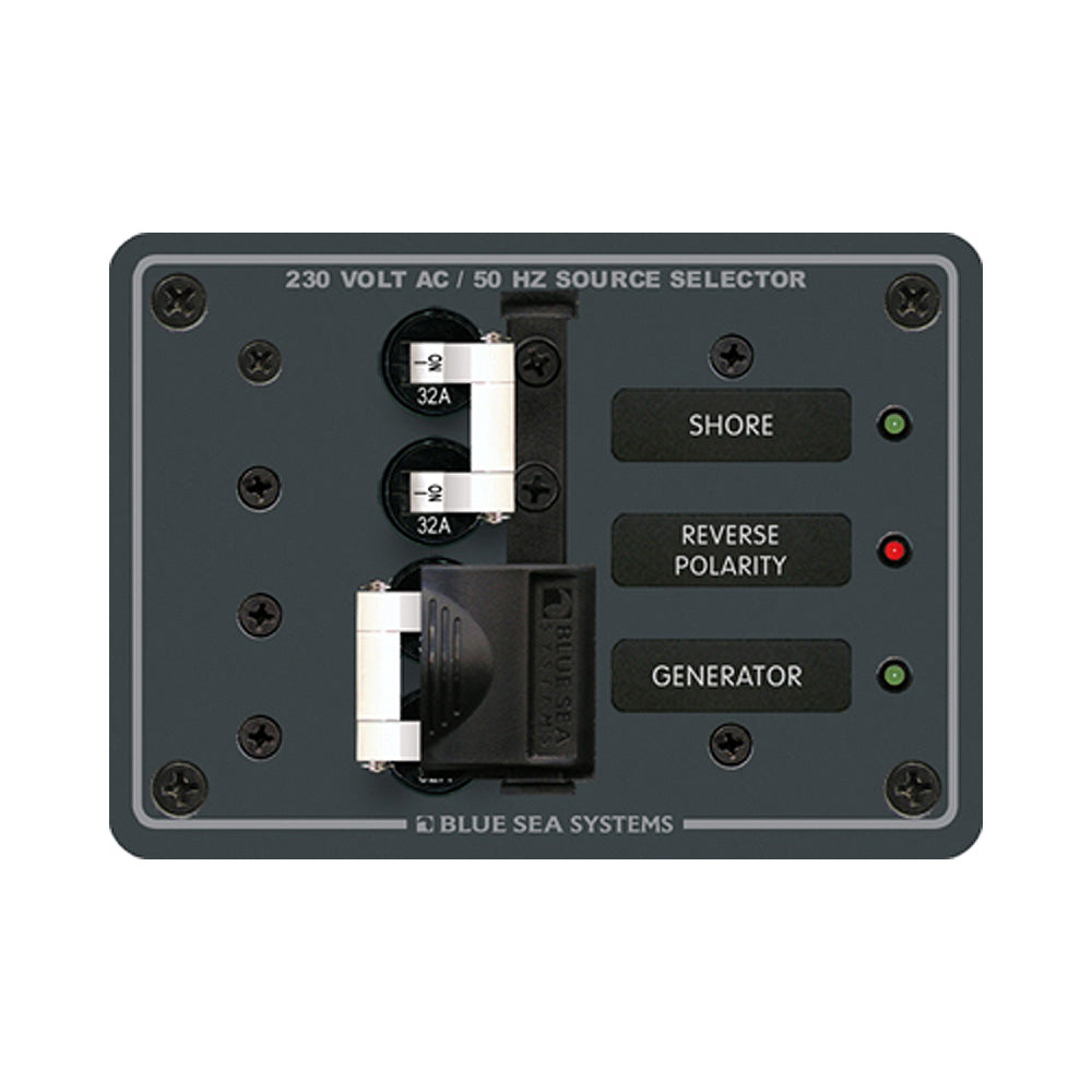 Blue Sea 8161 AC Toggle Source Selector (230V) - 2 Source - Boat Gear USA