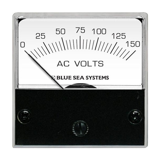 Blue Sea 8244 AC Analog Micro Voltmeter - 2" Face, 0-150 Volts AC - Boat Gear USA