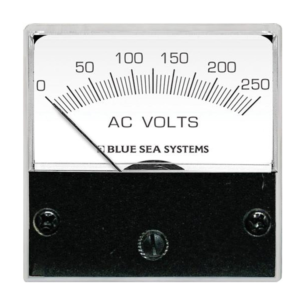 Blue Sea 8245 AC Analog Micro Voltmeter - 2" Face, 0-250 Volts AC - Boat Gear USA