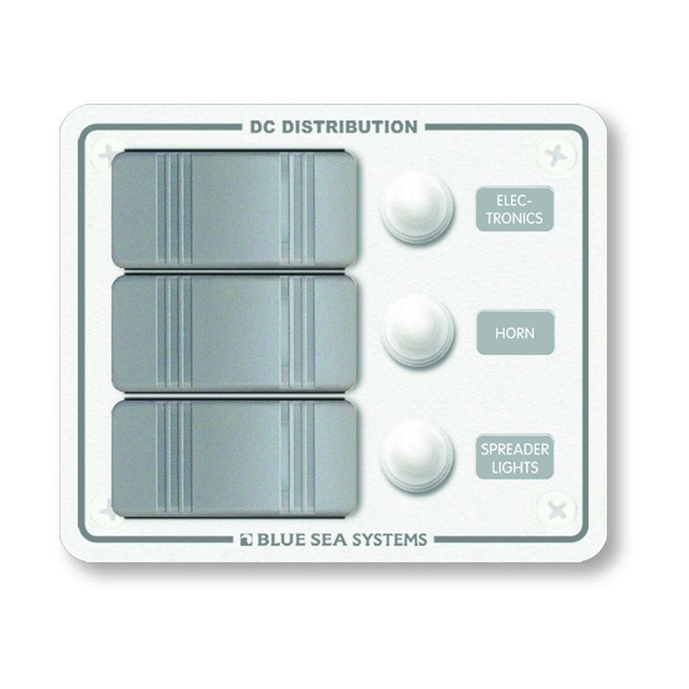 Blue Sea 8274 Water Resistant Panel - 3 Position - White - Vertical Mount - Boat Gear USA