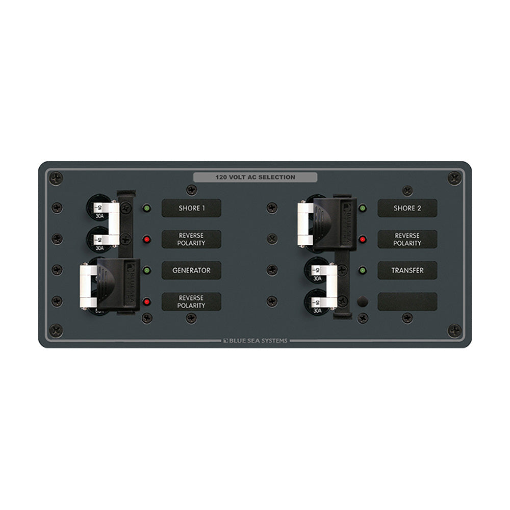 Blue Sea 8498 Breaker Panel - AC 3 Sources - White - Boat Gear USA