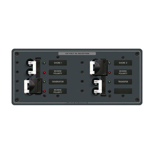 Blue Sea 8498 Breaker Panel - AC 3 Sources - White - Boat Gear USA