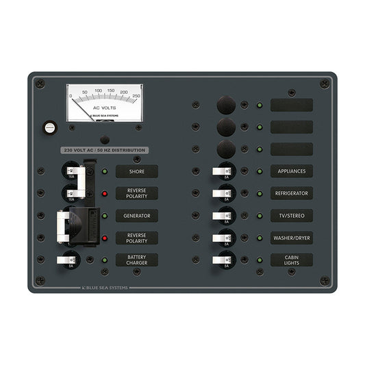 Blue Sea 8562 AC Toggle Source Selector (230V) - 2 Sources + 9 Positions - Boat Gear USA