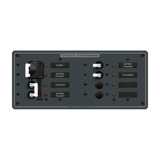 Blue Sea 8599 AC Toggle Source Selector (230V) - 2 Sources + 4 Positions - Boat Gear USA