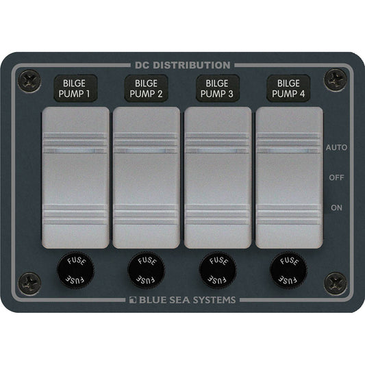 Blue Sea 8666 Contura 4 Bilge Pump Control Panel - Boat Gear USA