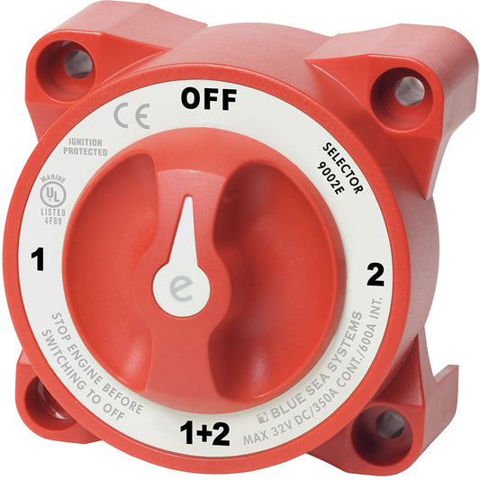 Blue Sea 9002e e-Series Battery Switch Selector w/Alternator Field Disconnect - Boat Gear USA