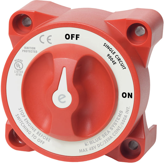 Blue Sea 9004e e-Series Battery Switch Single Circuit ON/OFF w/Alternator Field Disconnect - Boat Gear USA