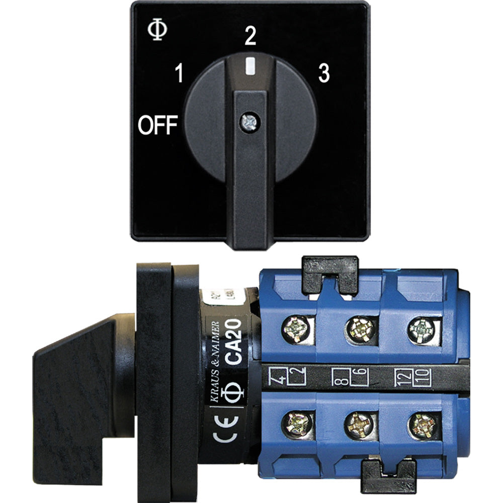 Blue Sea 9010 Switch, AV 120VAC 32A OFF +3 Positions - Boat Gear USA