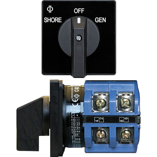 Blue Sea 9011 Switch, AV 120VAC 65A OFF +2 Positions - Boat Gear USA