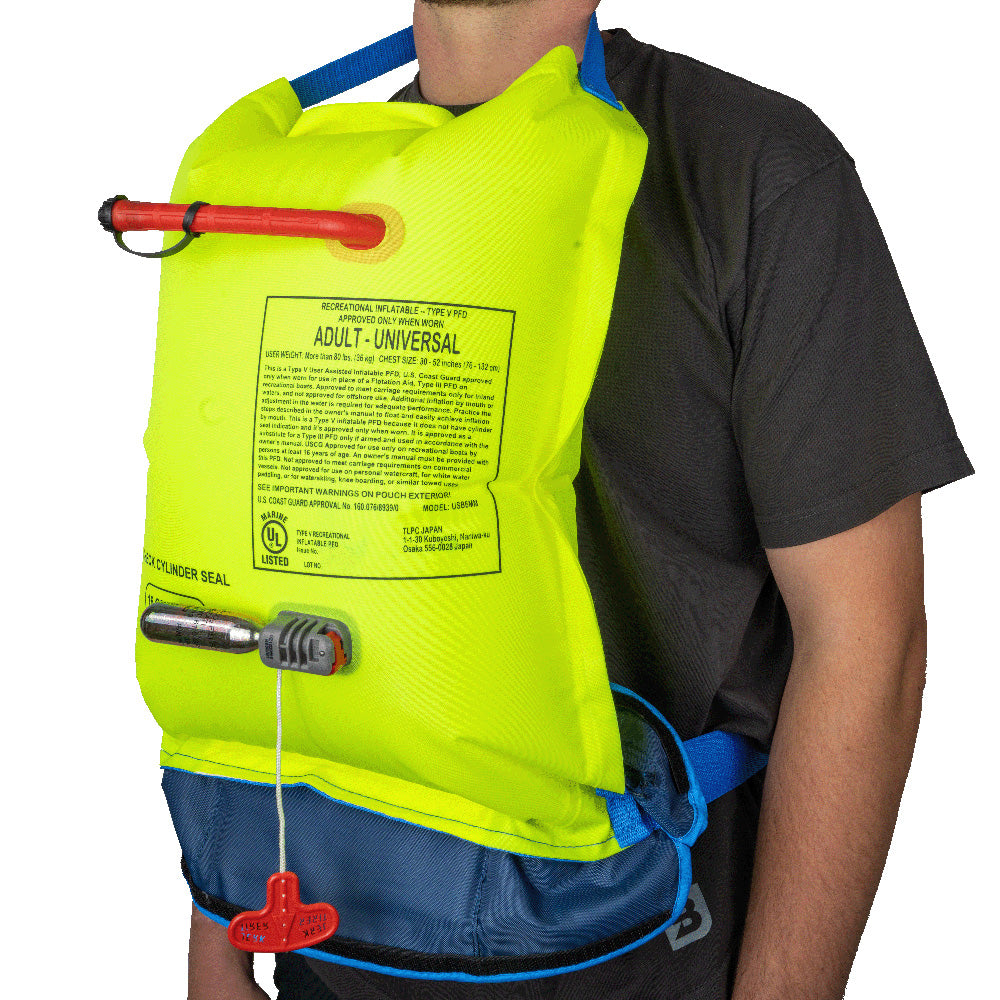 Bluestorm Cirro 16 Manual Inflatable Belt Pack - Hi-Vis - Boat Gear USA