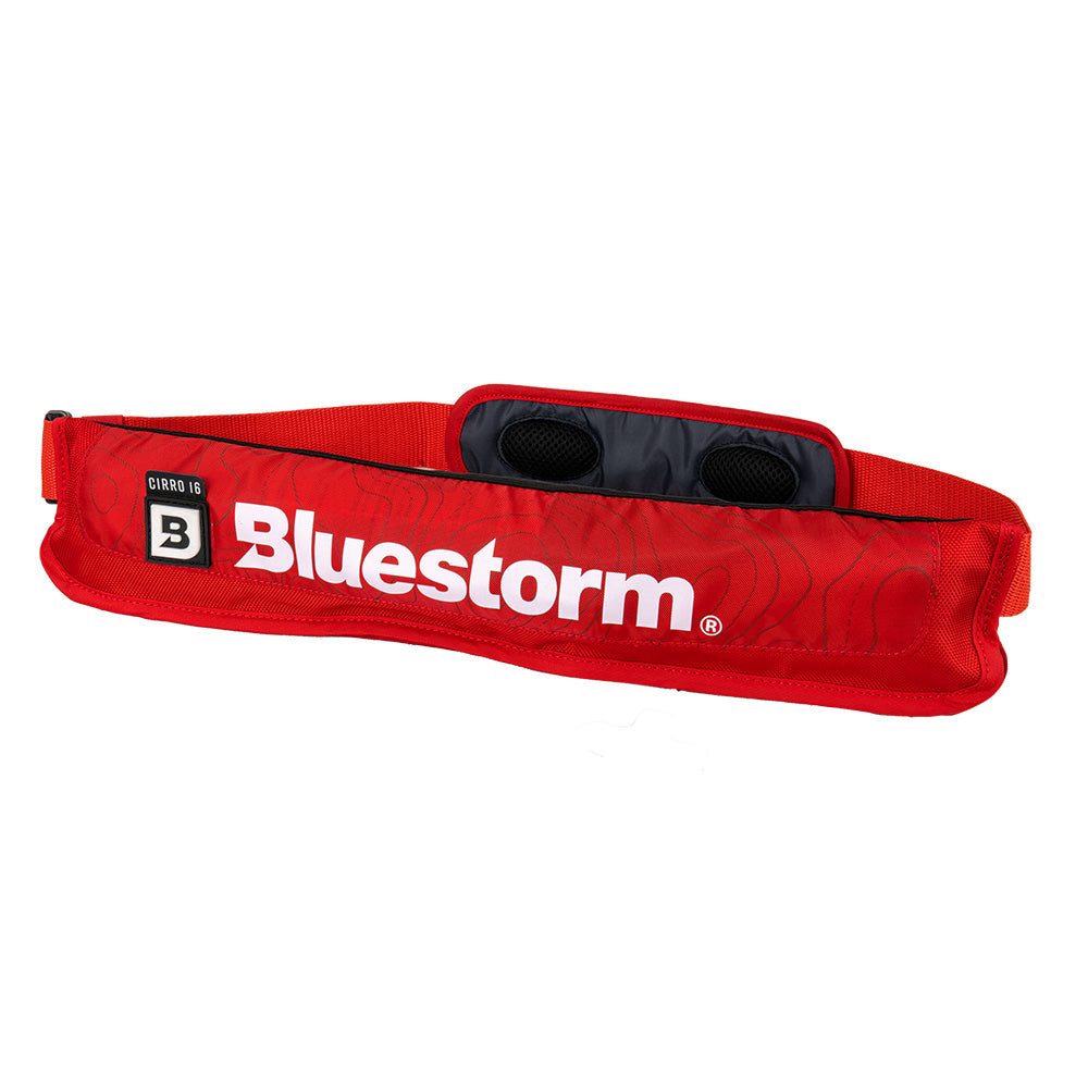 Bluestorm Cirro 16 Manual Inflatable Belt Pack - Nitro Red - Boat Gear USA