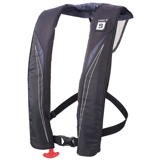 Bluestorm Cirrus 26 Auto/Manual Type V Inflatable PFD - Apex Black - Boat Gear USA