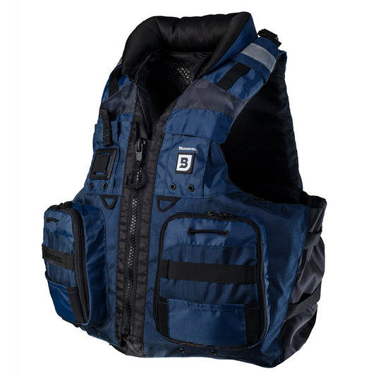 Bluestorm Classic Adult Fishing Life Jacket - Deep Blue - S/M - Boat Gear USA