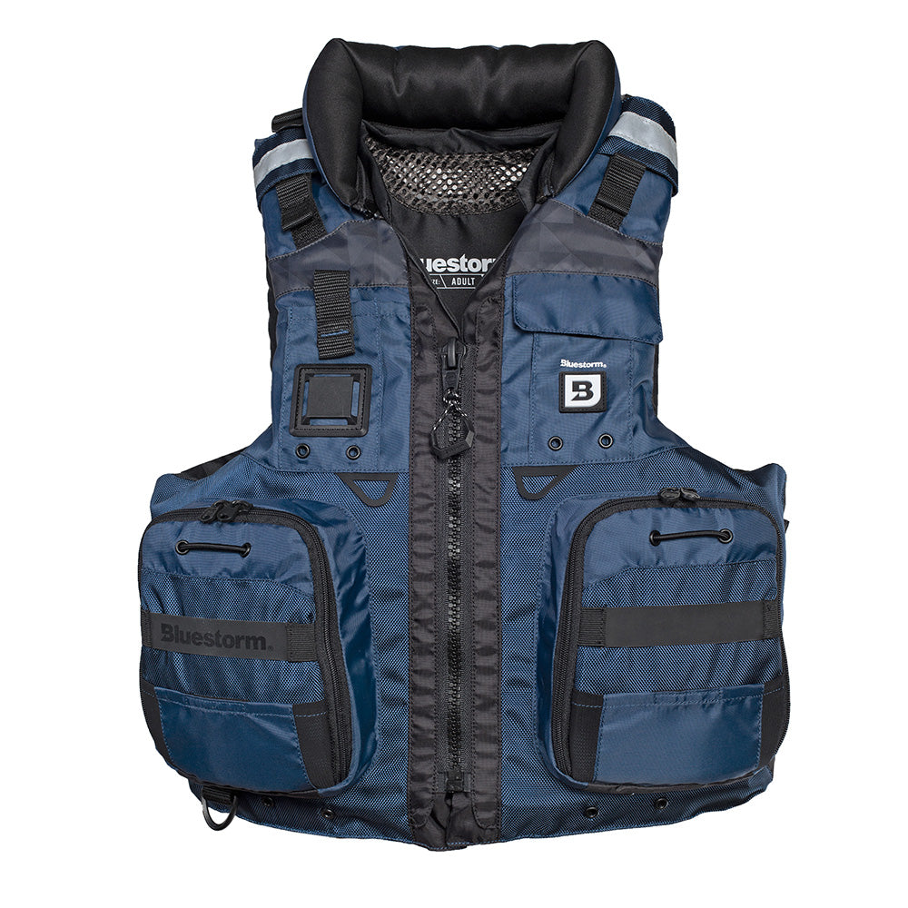 Bluestorm Classic Adult Fishing Life Jacket - Deep Blue - S/M - Boat Gear USA