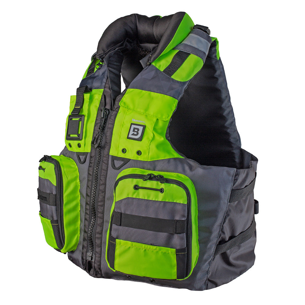 Bluestorm Classic Adult Fishing Life Jacket - Hi-Vis - S/M - Boat Gear USA