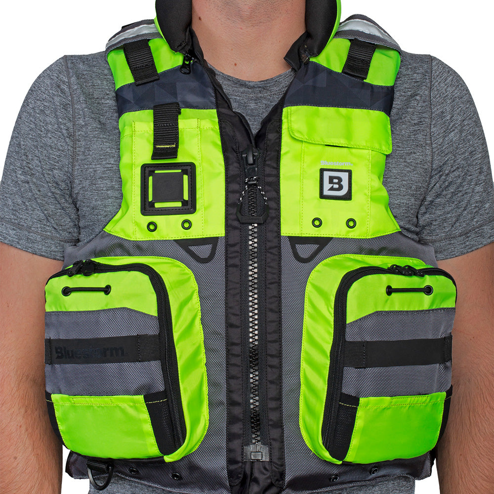 Bluestorm Classic Adult Fishing Life Jacket - Hi-Vis - S/M - Boat Gear USA