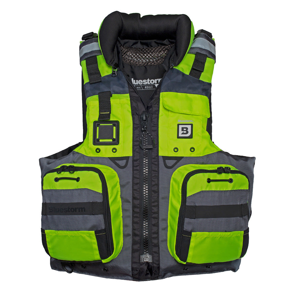 Bluestorm Classic Adult Fishing Life Jacket - Hi-Vis - S/M - Boat Gear USA