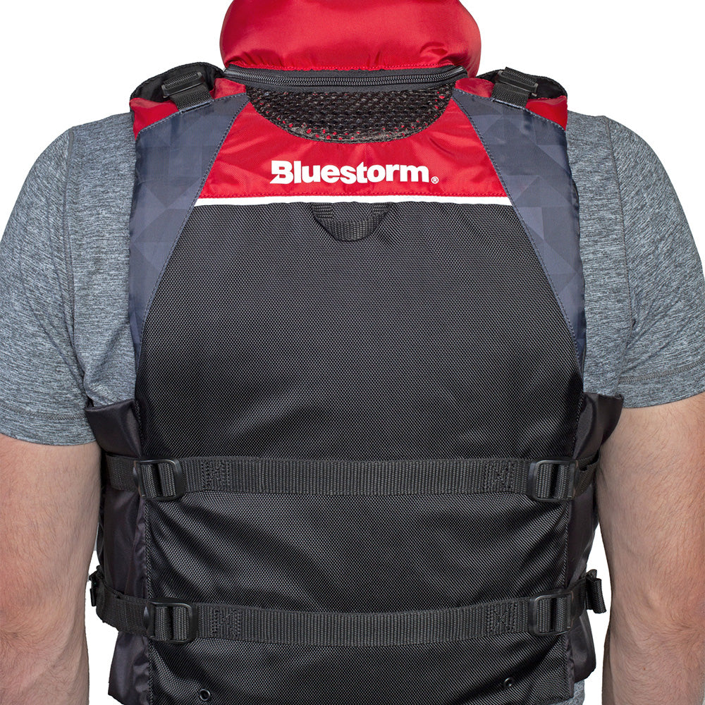 Bluestorm Classic Adult Fishing Life Jacket - Nitro Red - S/M - Boat Gear USA