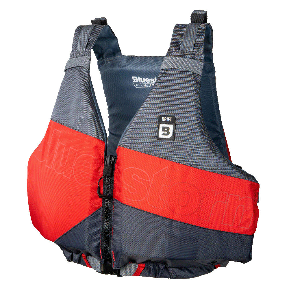 Bluestorm Drift Adult Universal Paddling Vest - Nitro Red - Boat Gear USA