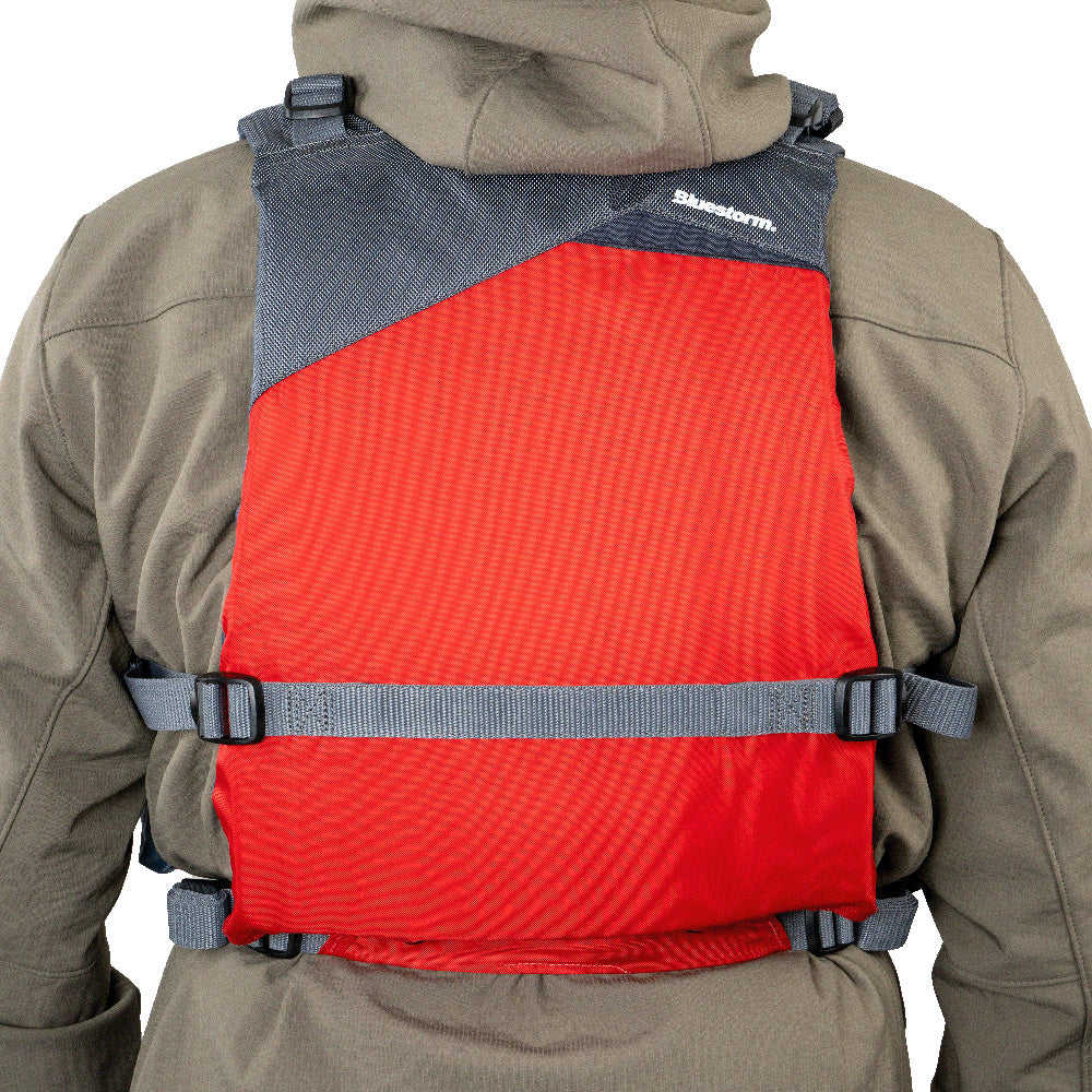 Bluestorm Drift Adult Universal Paddling Vest - Nitro Red - Boat Gear USA