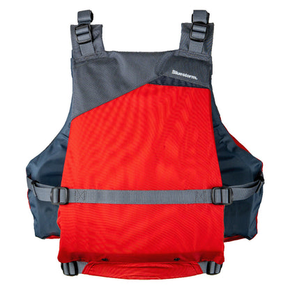 Bluestorm Drift Adult Universal Paddling Vest - Nitro Red - Boat Gear USA