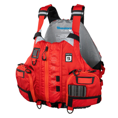 Bluestorm Kinetic Kayak Fishing Vest - Nitro Red - 2XL/3XL - Boat Gear USA