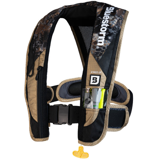 Bluestorm Kryptek Atmos 40 Auto Type II Inflatable PFD - Obscura Skyfall - Boat Gear USA