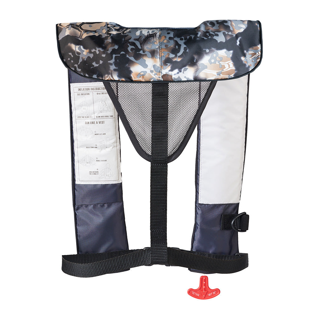 Bluestorm Kryptek Cirrus 26 Auto/Manual Type V Inflatable PFD - Obscura Skyfall - Boat Gear USA