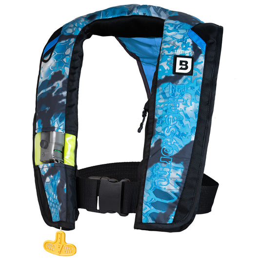 Bluestorm Kryptek Stratus 35 Auto Type II Inflatable PFD - Obscura Litus - Boat Gear USA