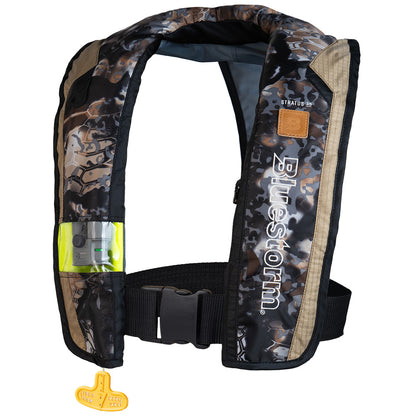 Bluestorm Kryptek Stratus 35 Auto Type II Inflatable PFD - Obscura Skyfall - Boat Gear USA