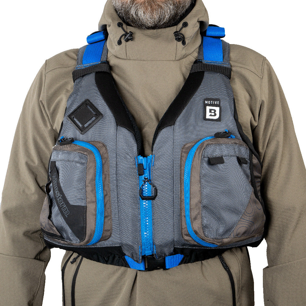 Bluestorm Motive Kayak Fishing Vest - Deep Blue - 2XL/3XL - Boat Gear USA