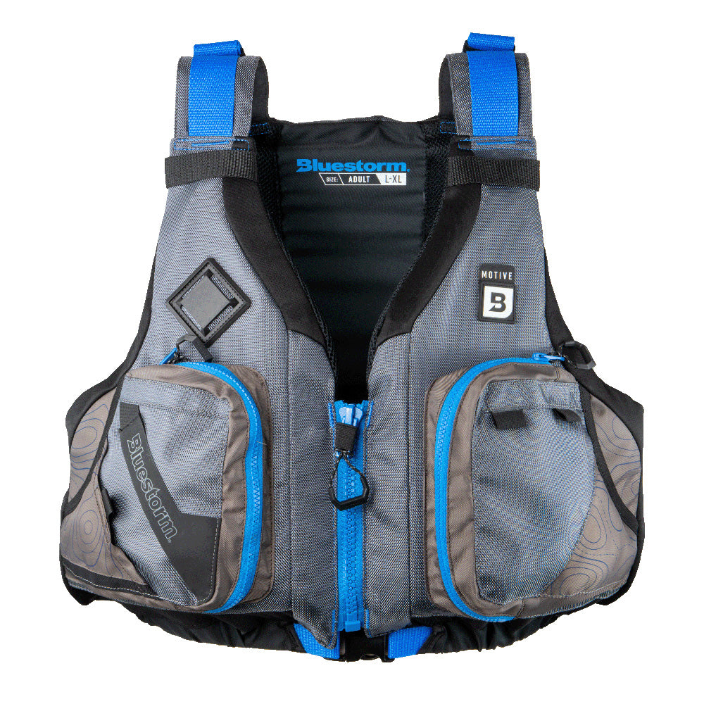 Bluestorm Motive Kayak Fishing Vest - Deep Blue - 2XL/3XL - Boat Gear USA