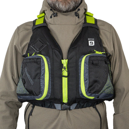 Bluestorm Motive Kayak Fishing Vest - Hi-Vis - 2XL/3XL - Boat Gear USA
