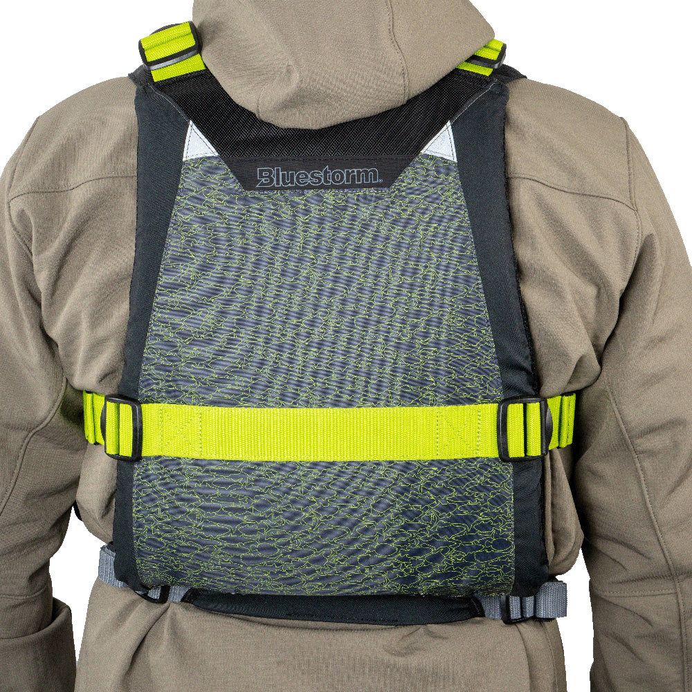 Bluestorm Motive Kayak Fishing Vest - Hi-Vis - 2XL/3XL - Boat Gear USA