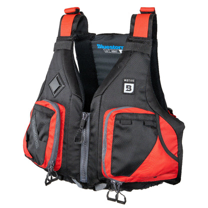 Bluestorm Motive Kayak Fishing Vest - Nitro Red - L/XL - Boat Gear USA