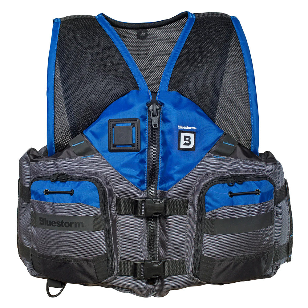 Bluestorm Sportsman Adult Mesh Fishing Life Jacket - Deep Blue - 2XL/3XL - Boat Gear USA