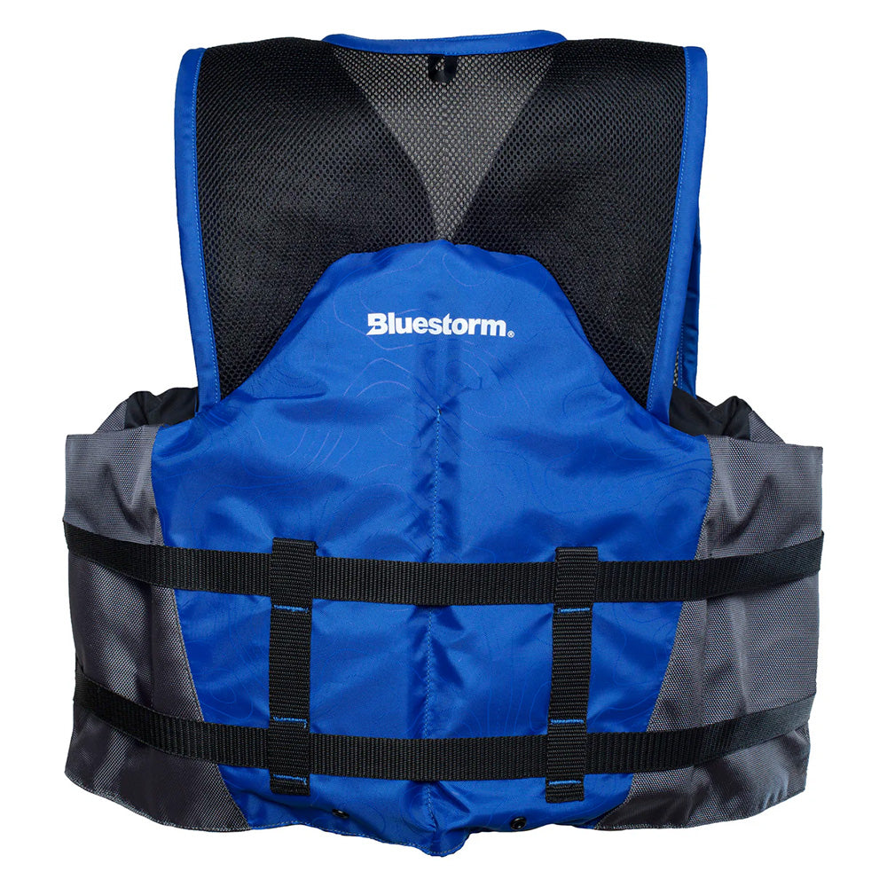 Bluestorm Sportsman Adult Mesh Fishing Life Jacket - Deep Blue - 2XL/3XL - Boat Gear USA