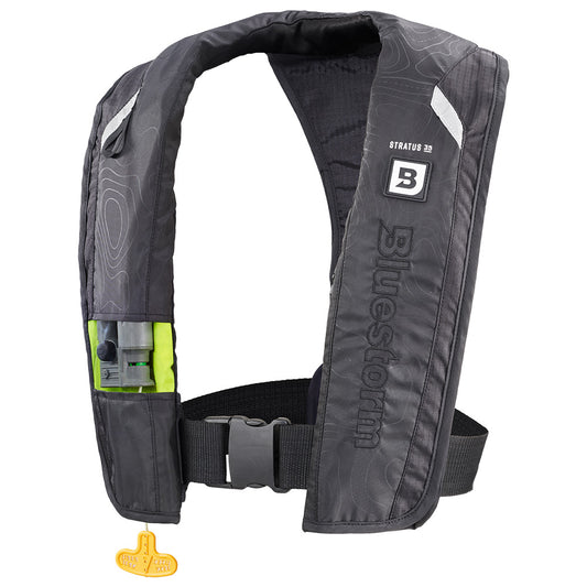 Bluestorm Stratus 35 Auto Type II Inflatable PFD - Apex Black - Boat Gear USA