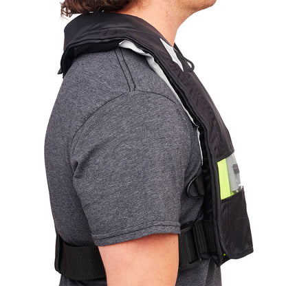 Bluestorm Stratus 35 Auto Type II Inflatable PFD - Apex Black - Boat Gear USA