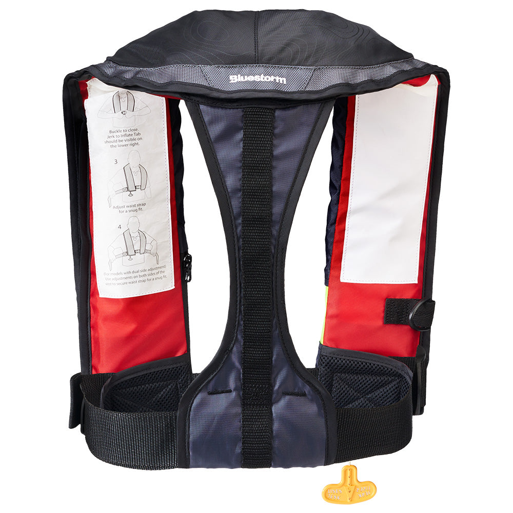 Bluestorm Stratus 35 Auto Type II Inflatable PFD - Red - Boat Gear USA