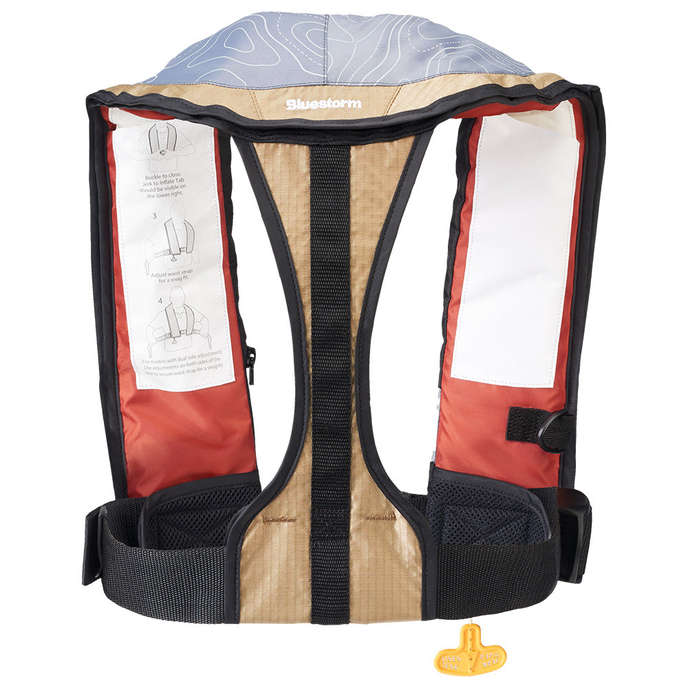 Bluestorm Stratus 35 Auto Type II Inflatable PFD - Tan - Boat Gear USA