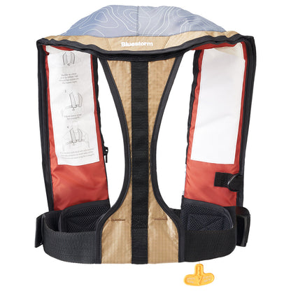 Bluestorm Stratus 35 Auto Type II Inflatable PFD - Tan - Boat Gear USA