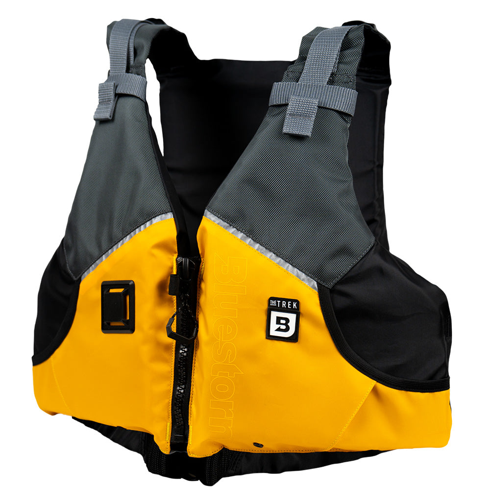 Bluestorm Trek Adult Universal Paddling Vest - Sunset Yellow - Boat Gear USA