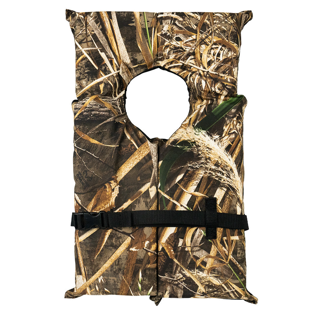 Bluestorm Type II Adult Universal Foam Life Jacket - MAX5 Camo - Boat Gear USA