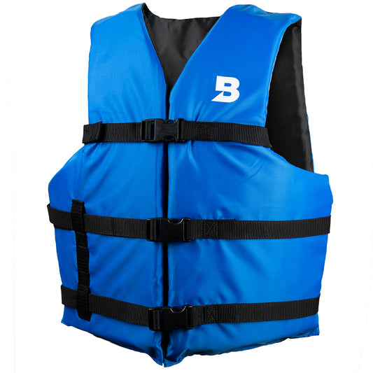 Bluestorm Type III General Boating Adult Universal Foam Life Jacket - Blue - Boat Gear USA