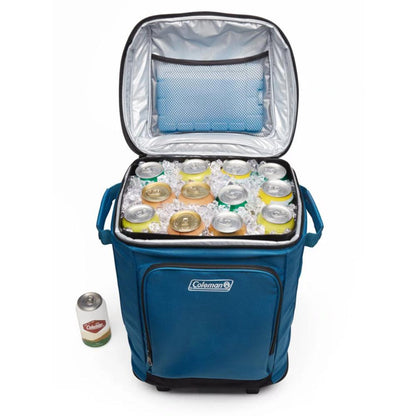 Coleman CHILLER™ 42-Can Soft-Sided Portable Cooler w/Wheels - Deep Ocean - Boat Gear USA