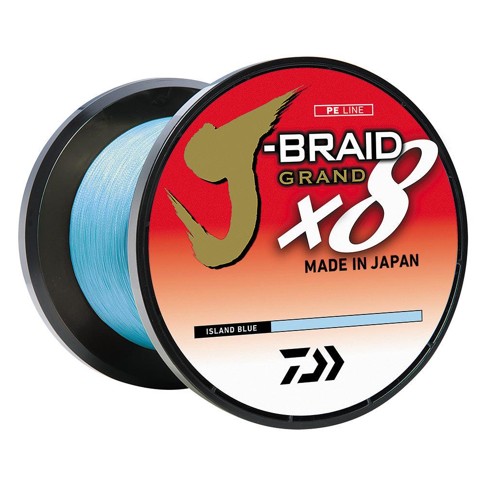 Daiwa J-BRAID x8 GRAND Braided Line - 15 lbs - 300 yds - Island Blue - Boat Gear USA