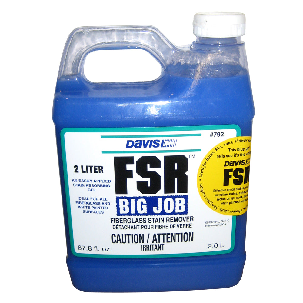 Davis FSR Big Job Fiberglass Stain Remover - 2-Liter - Boat Gear USA